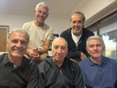 Ruggeri, Burruchaga, Batista y Giusti volvieron a visitar a Carlos Bilardo: "Felicidad de verlo tan bien y compartir"