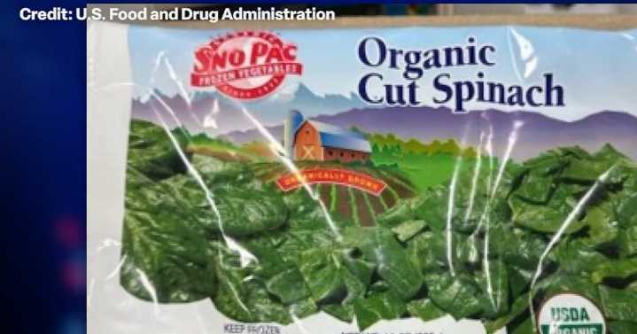 Sno Pack Foods recalls frozen spinach for Listeria risk