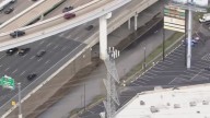 Southwest Freeway feeder road floods due to suspected water main break