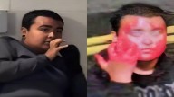 Antifa militant shaking during arrest outside Portland ICE facility