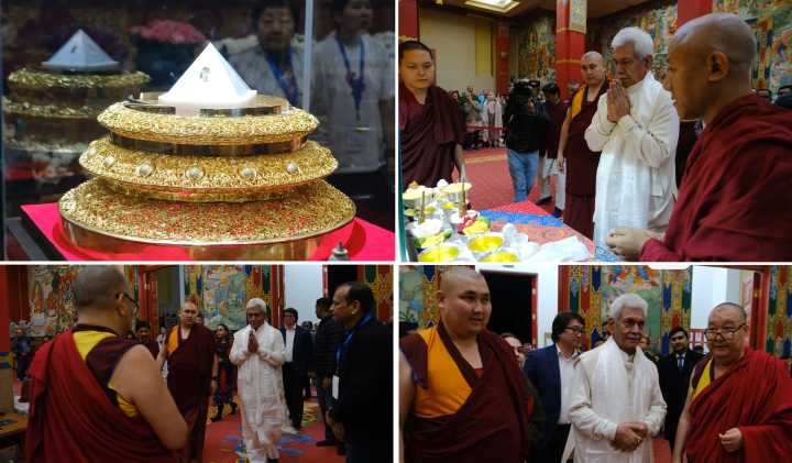 LG pays obeisance to sacred relics of Lord Buddha in Russsia
