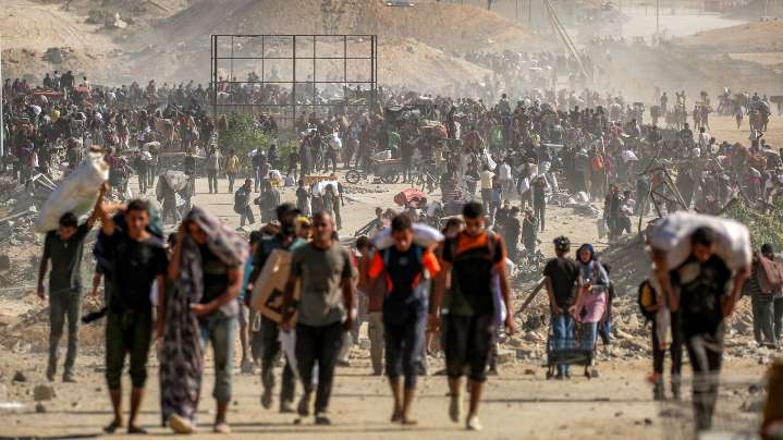 Trump tells Israel to stop bombing Gaza after Hamas responds to peace plan