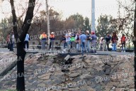 Se abre grieta en Puente  de La Concordia