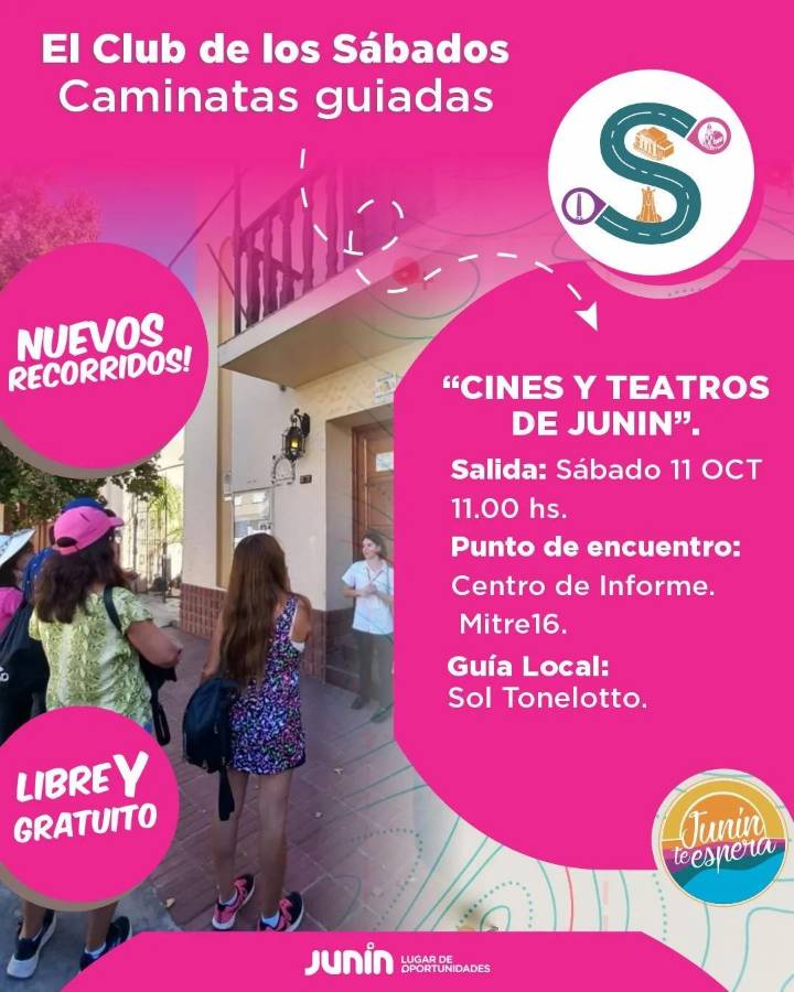 Nuevo recorrido guiado para conocer cines y teatros históricos de Junín