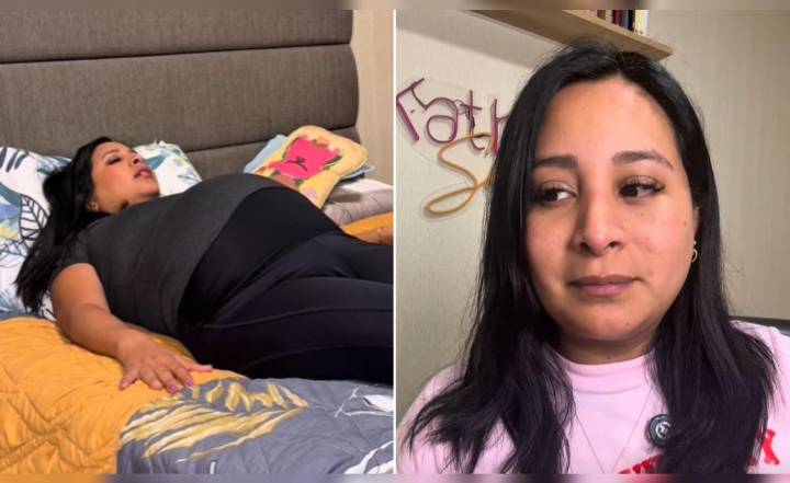 Periodista Kathy Sheen llora al revelar que podría perder a uno de sus bebés y enfrentará delicada operación: “Estoy rezando por mis hijas”