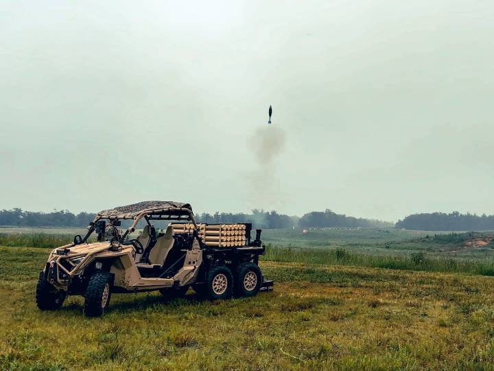 Soldiers take new mobile 81mm mortar system for test drive