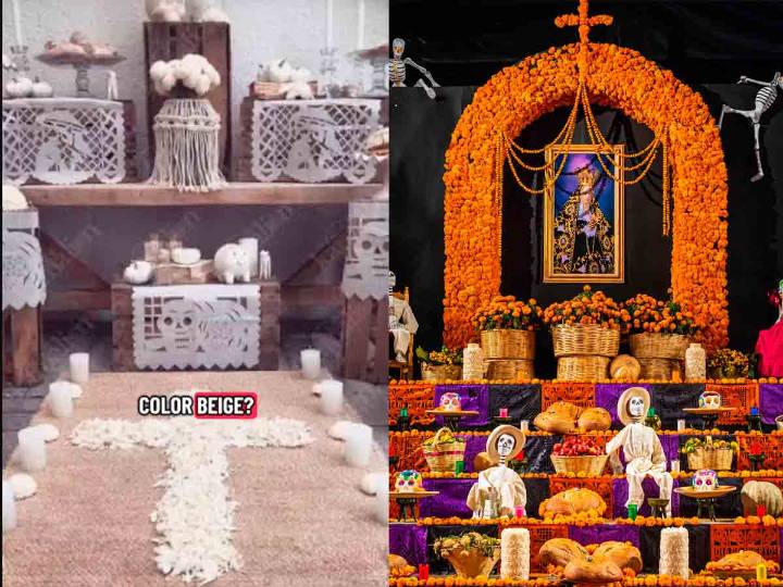 ¿Altares minimalistas? Critican el 'clean look en el Día de Muertos por vaciar de color y alma la tradición
