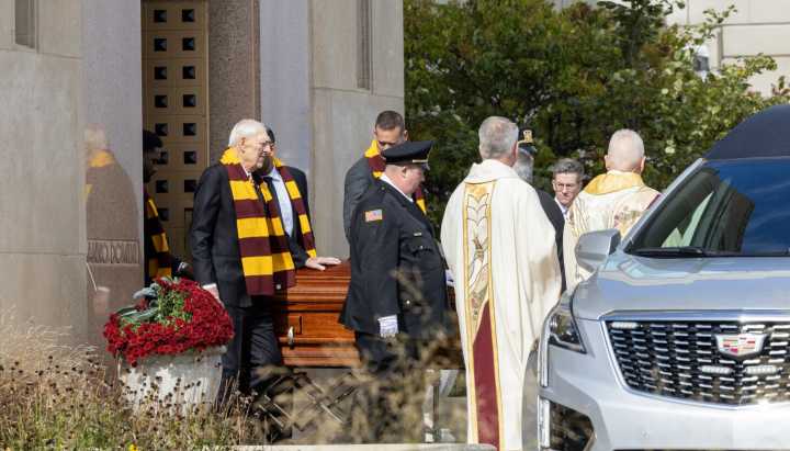 Mourners celebrate Sister Jean, 'the heart of Loyola,' during funeral