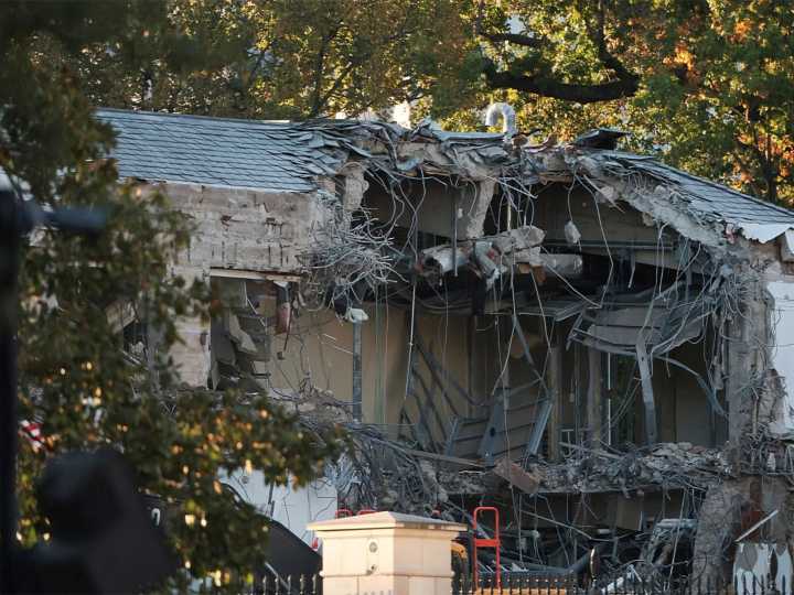 ‘Ground has been broken’: Demolition starts to replace White House East Wing with Trump’s ballroom