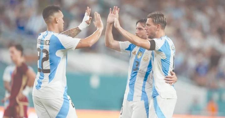 Argentina se impuso ante Venezuela en discreto partido