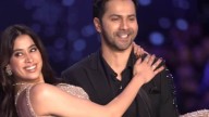 Varun Dhawan Lifts Janhvi Kapoor In His Arms As They Walk The Ramp In Gorgeous Outfits