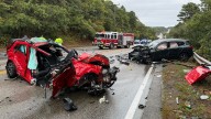 Multiple people hospitalized after 3-car crash in Bourne