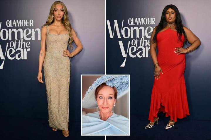 JK Rowling leads outrage after Glamour UK names group of trans 'dolls' as 'Women of the Year'