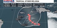 Tropical Storm Melissa forms in the Caribbean