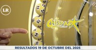 Resultados del Chispazo de hoy 19 de octubre del 2025. Ve los números ganadores