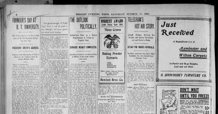 Deseret News archives: When Brigham Young Academy became a university