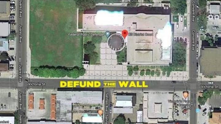Convoca Victor Treviño a consulta para eliminar mural contra el muro fronterizo