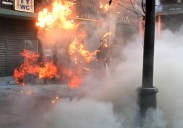 Encapuchados empañan conmemoraciones del 2 de octubre