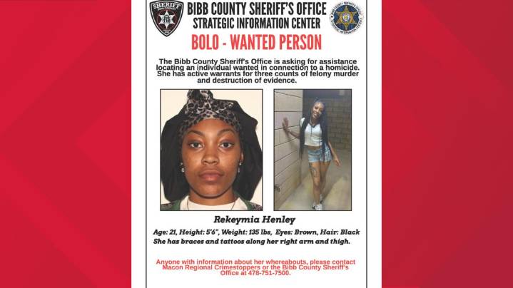 Woman turns herself in connection to triple homicide in downtown Macon, sheriff's office says