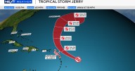 Will Tropical Storm Jerry impact South Florida? See the storm's projected path
