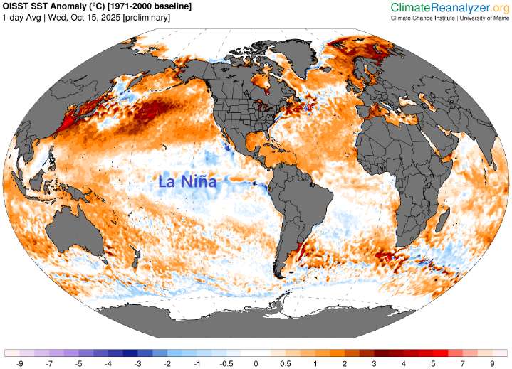 La Niña ha vuelto por quinta vez en seis años, según los científicos de la NOAA, y en el horizonte aparece El Niño