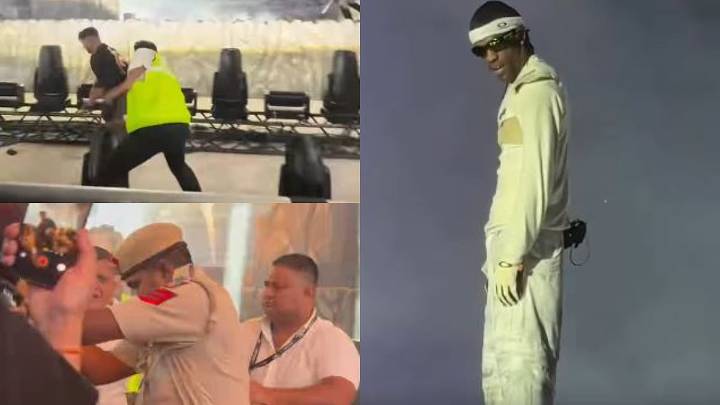 Travis Scott Delhi Concert: Fan Jumps Barricade & Runs Towards Stage, Gets Caught By Security And Police Officials