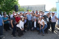 Jaldo recorrió obras de pavimento e iluminación en la comuna de El Bracho y El Cevilar