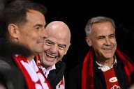 FIFA president Infantino, Prime Minister Carney attend Canada's friendly, address team