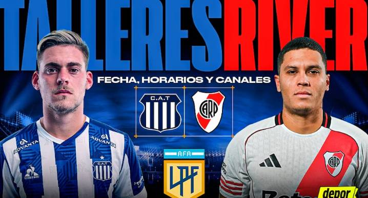 River vs. Talleres: fecha, horarios y canales de TV por Liga Profesional Argentina