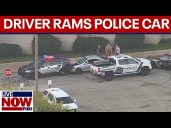 WATCH: Shooting suspect rams patrol vehicle in Roseville, MI