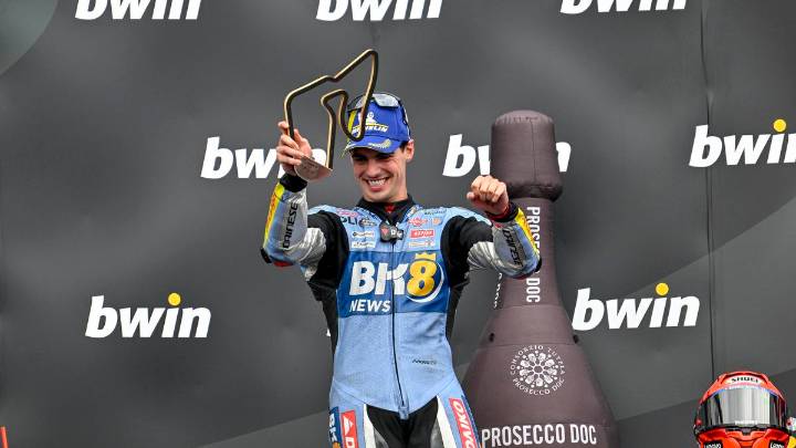 Fermín Aldeguer, segundo en la carrera al sprint del Gran Premio de Indonesia