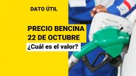 ¿Cuál es el valor de la bencina este miércoles 22 de octubre?