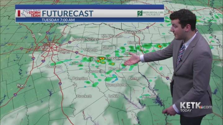 Tuesday Morning Forecast: A few showers possible