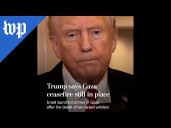 Trump says Gaza ceasefire still in place
