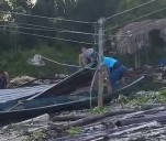 El “Nabarao” se llevó varias casas en Koboina