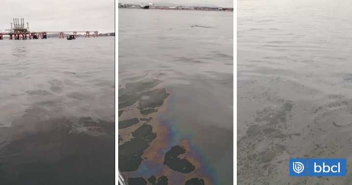 Reportan mancha oleosa en bahía de Quintero: Capitanía de Puerto indaga su origen