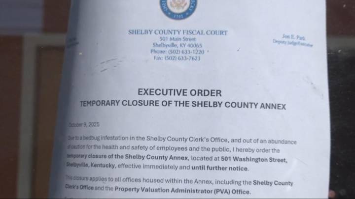 Shelby County Courthouse closed due to ‘bedbug infestation’