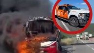 Infierno en la carretera: fuego arrasa con autobús de SENDA; ¿qué le pasó a los pasajeros?