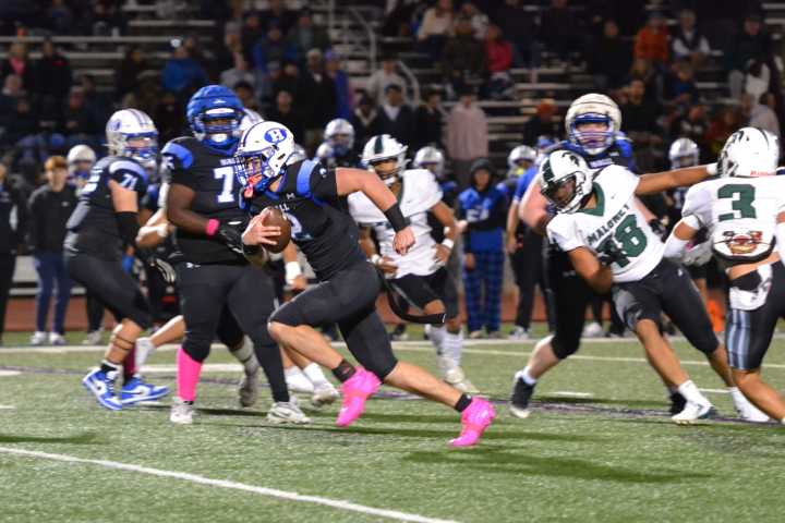Late Turnover Leads to Hall Football Loss to Maloney Football