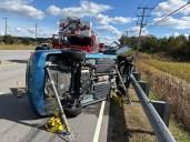 One person taken to hospital after two-vehicle crash in Suffolk