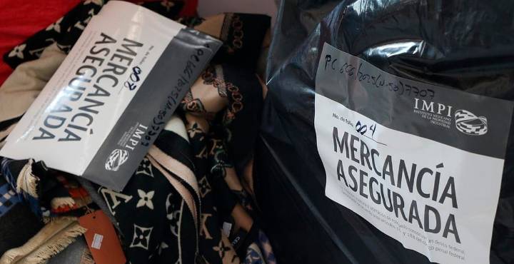 Asegura IMPI 890 mdp en mercancía "pirata"