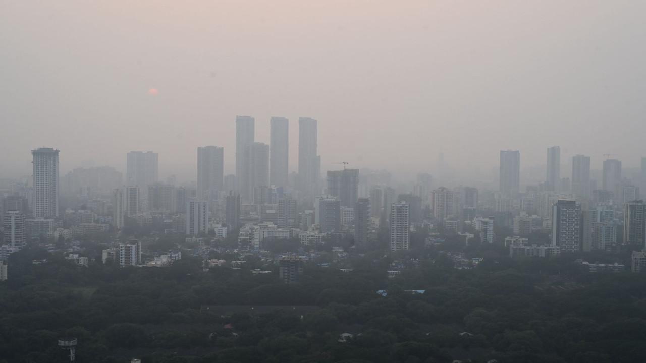 IN PHOTOS: Haze blankets Mumbai as AQI reaches 159