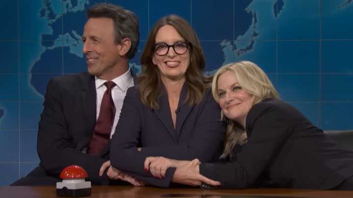 SNL Weekend Update Brought Back Amy Poehler, Tina Fey, & Seth Meyers For A Joke