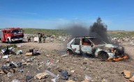 Se incendió un vehículo en el interior del basural municipal