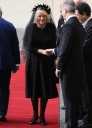 Cele|bitchy | Queen Camilla wore quite a statement headpiece for her visit to the Vatican