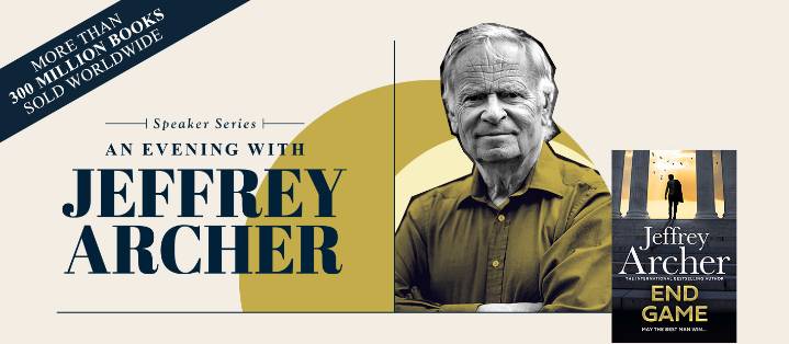 Watch live: An evening with Jeffrey Archer