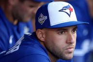 Blue Jays' George Springer exits Game 3 after awkward swing in 7th inning
