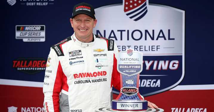 McDowell takes Talladega Cup pole