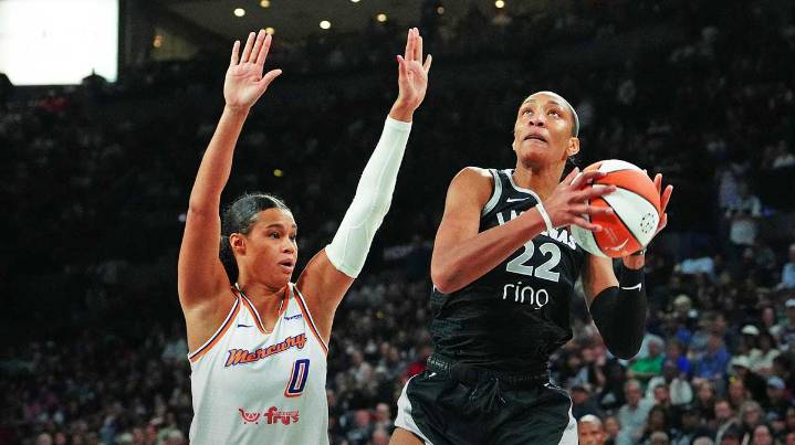Aces’ A’ja Wilson makes impressive WNBA Finals history in Game 1 vs. Mercury