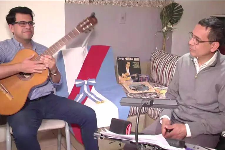 Abelardo Coronel Osuna y Diego Evaristo Morlio homenajearon a la chamarrita en su día